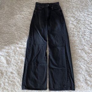 H&M: wide leg black jeans size 0